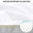 thumbnail image 3 of PiccoCasa Washed Microfiber Body Pillowcases Soft Envelope White 20"x54", 3 of 7