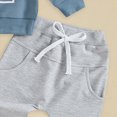 thumbnail image 7 of Toddler Baby Boy Clothes Boys Fall/Winter Round Neck Long Sleeve Elastic Waist 3T 4T 5T Everyday Outfit Set 2 Piece Kaprioy Baby Boy Clothes, 7 of 7