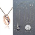 thumbnail image 4 of Wish Stone Pendant Necklace With Birthstone Crystal, 18k Rose Gold Plated/ Silvertone, 18 + 2---Product code 37540, 4 of 5