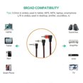 thumbnail image 3 of 3.5mm to Male RCA Adapter Double Elbow HD RCA Conversion Cable for VCR DVD Player TV Camcorder, 3 of 4