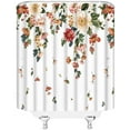 thumbnail image 3 of Wildflower Floral Shower Curtain Flower Botanical Boho Nature Blossom Watercolor Plant Fabric Home Bathroom Decor Set with Hooks（70" Wx84 H）, 3 of 3
