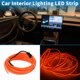 thumbnail image 3 of Cuerda de luz LED EL de 3 metros Unique Bargains, tira de luz de neón flexible para iluminación interior de automóviles, decoración de automóviles USB (5V) Naranja, 3 of 7