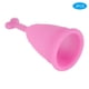 thumbnail image 3 of Copa menstrual de silicona para mujer, 2 unidades, higiene femenina, suministros para la menstruación, forma de corazón, rosa, talla S, 3 of 10