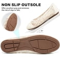 thumbnail image 5 of Ecetana Women's Ballet Flats Round Toe Floral Lace Flats with Elastic Strap Casual Dressy Shoes, 5 of 6