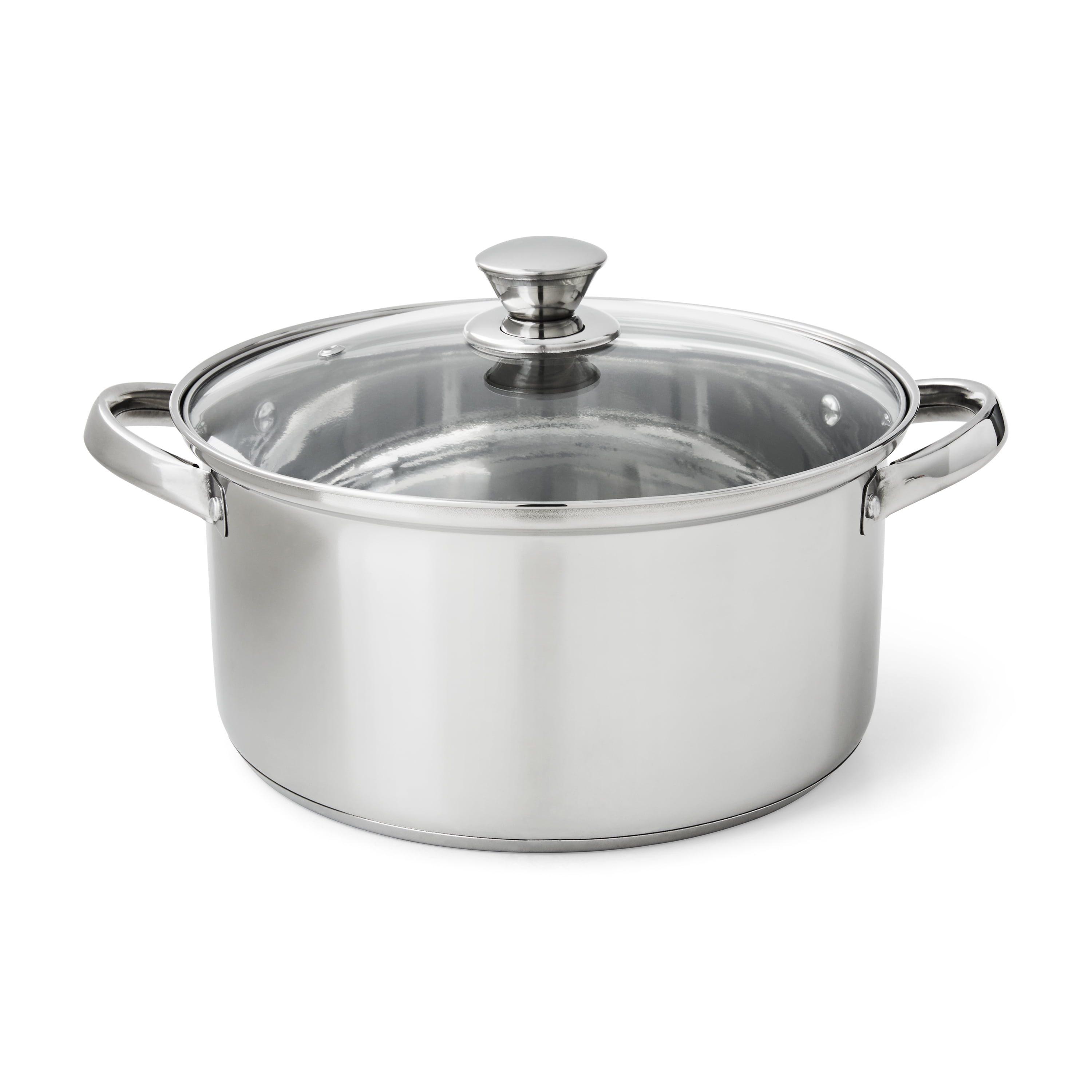 Mainstays Stainless Steel Covered Dutch Oven, 5-Quart