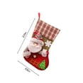 thumbnail image 4 of Xuniizn Christmas Stockings Bulk, Assorted Festive Xmas Stockings for Fireplace Mantel Decor, Traditional Holiday Ornaments, Christmas Decorations for Home, Non-woven Fabric, Red, 4 of 9