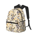 thumbnail image 2 of Vsdgher Snake And Floral Print Unisex Large Capacity Bookbag Schoolbag Casual Daypack for High School/College/Teens/Travel/Work, 2 of 8
