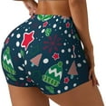 thumbnail image 2 of Fotbe Christmas Seamless Shorts, Womens Workout Shorts High Waist Stretch Booty Short for Gym/Yoga/Running/Biking-, 2 of 9