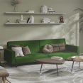 thumbnail image 1 of vidaXL Canapé-Lit 2 Places en Velours Vert Foncé, 1 of 5