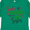 thumbnail image 4 of Inktastic Santa is Promoting Me to Big Sister Girls Long Sleeve Toddler T-Shirt, 4 of 5