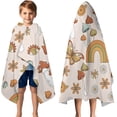 thumbnail image 3 of Colorful Mushroom Rainbow Light Pattern Hooded Bath Towel，50"x30" for Ages 3 To 12 Kids, Quick Dry Lightweight Soft Microfiber Hood Beach Towel Cover Up for Kids, 3 of 7