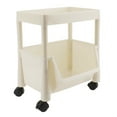 thumbnail image 1 of Étagère de Rangement en Plastique Détachable à 4 Niveaux avec Roues, Bibliothèque Simple, Étagère Utilitaire Multifonctionnelle pour Salon, 1 of 8