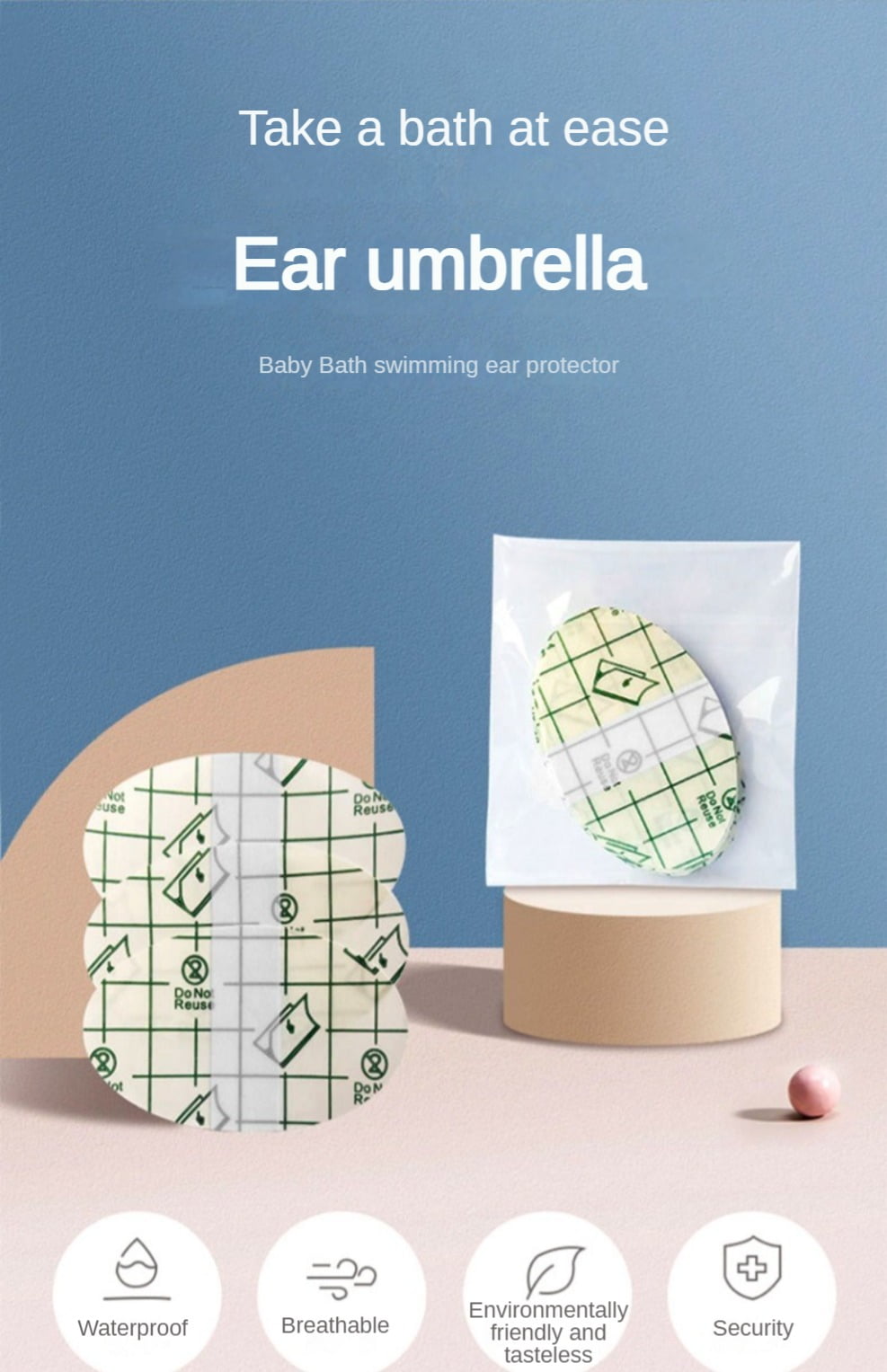 New Arrival Baby Waterproof Ear Sticker Effectively Prevent Baby Ears From  Getting Water While Swimming Bathing and Wash Hair - China Baby Ear Sticker,  Waterproof Ear Stickers