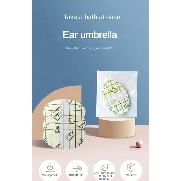 120 Pieces Ear Covers Waterproof Baby Shower Ear Stickers Newborn Ear –  BABACLICK