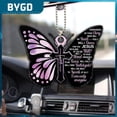 thumbnail image 1 of Do Not Fade Butterfly Cross Shape Design Widget Creative Keychain Accessories Universal Durable Car Pendant Personalized Style04China He Qiyong unisex, 1 of 1