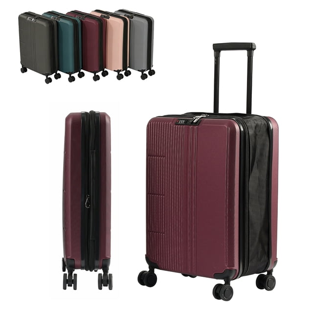 Halicool Valise Rigide de Cabine Extensible de 20 Pouces avec Roues Pivotantes