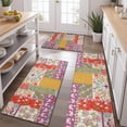 thumbnail image 2 of Pioneer Flower Floral Print Pattern Kitchen Rugs Sets Of 3,Kitchen Runner Rugs Non Skid Washable,Decorative Kitchen Floor Mats for Kitchen,Sink,Laundry,17"x30"+ 17"x47" + 17"x59", 2 of 6