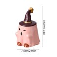 thumbnail image 4 of DefiDgd Ghost Shaped Ceramic Mug with Witch Hat Lid,Cute Novelty Ghost Water Cup,Decorative Drinkware for Novelty Office Desk Party Home Daily Drinking Use(G), 4 of 7