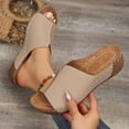 thumbnail image 5 of Mepaouo Summer Sandals for Women 2025 Platform Wedge Slides Arch Support Orthotic Casual Walking Shoes, 5 of 8