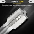 thumbnail image 3 of Uxcell Hand Taper Tap 1-1/8"-12 UNF 2B Thread Taper Style Screw Tapping Threading Tool, 3 of 6