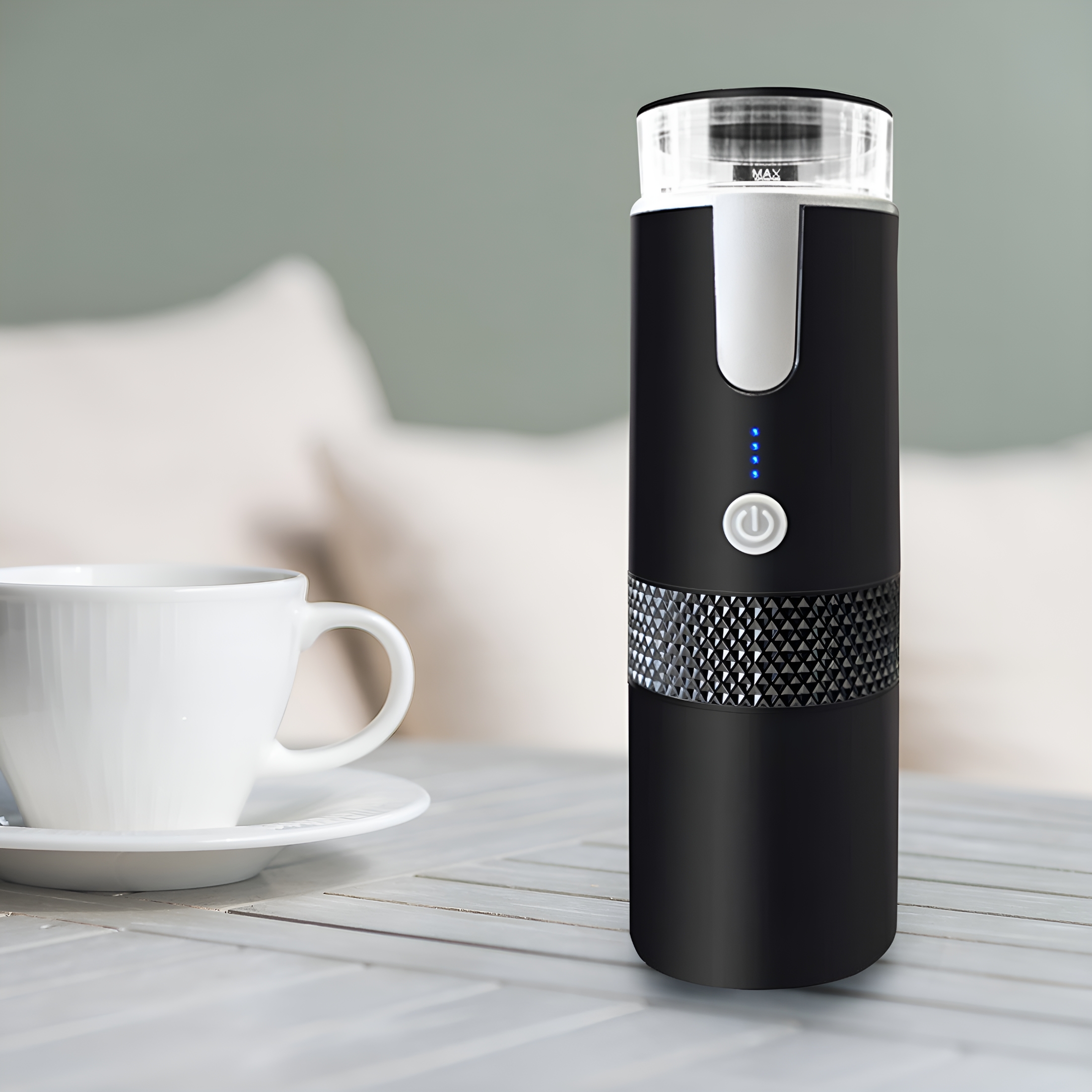 HIBIBUD 2026 New Portable Wireless Coffee Maker Fully Automatic Mini Espresso Machine 1200Mah Battery One-Click Operation Perfect for Outdoor Adventures,Travel&Camping Compact&Durable