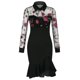 thumbnail image 5 of Vestido de Manga Larga de Encaje Adelgazante Con Estampado Floral Y Dobladillo Con Volantes Para Mujer Odeerbi ODB115988, 5 of 9