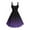 Purple, variant on Plus Size Dresses,Dresses for Women,Summer Bodycon Knee Length Dress with Ombre Print Sleeveless Army Green
