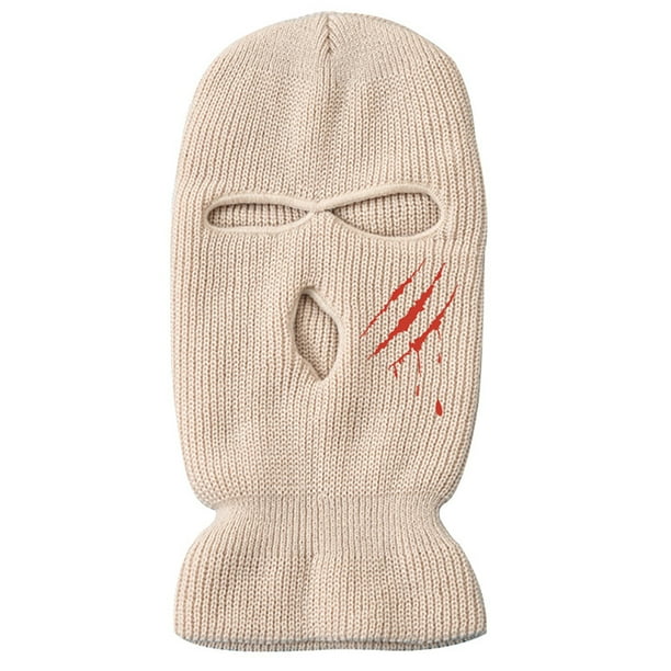 Cubierta De Cara Tejida Para Clima Frío, Resistente Al Viento, Transpirable, Para Esquí, Para Hombres Y Mujeres, Ciclismo Y Correr 3 Agujeros, seitruly HA044854-01