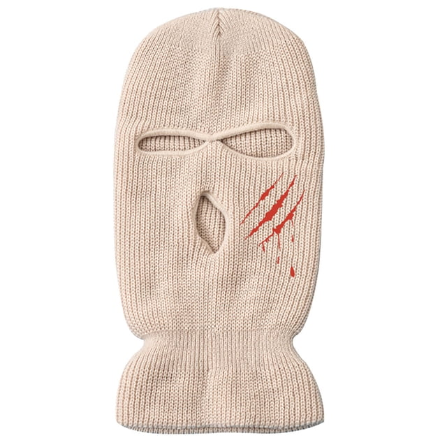 Cubierta De Cara Tejida Para Clima Frío, Resistente Al Viento, Transpirable, Para Esquí, Para Hombres Y Mujeres, Ciclismo Y Correr 3 Agujeros, seitruly HA044854-01