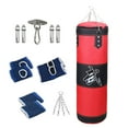 thumbnail image 2 of Baoblaze Boxing Bag Heavy Bag Wrist Guards Hanging Unfilled Bag Fillable Punching Bag for Red 100cm, 2 of 8
