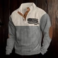 thumbnail image 2 of Chandail en Molleton Sans Capuche pour Hommes, Manches Longues, Col Rond, Décontracté, pour un Confort et un Style Quotidiens, Style Mode Urbaine, 2 of 4