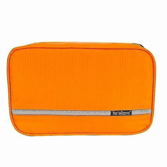 Bolsa de almacenamiento para el hogar, organizador de viaje, artículos de tocador, color naranja
