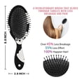 thumbnail image 6 of Black Halloween Ghost Silhouettes Hair Brush,Girls Detangling Hair Brush,Glide Through Tangles with Ease for Wet & Dry Hair,8.8"X2.8", 6 of 7