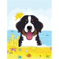 thumbnail image 1 of Bernese Mountain Dog Summer Beach Flag Garden, 1 of 1