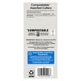 thumbnail image 4 of Great Value Disposable Compostable Biopolymer Cutlery, Residential Single Use, White, Set 24 Pack, 4 of 8