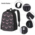 thumbnail image 3 of Disketp pink hearts Mochila Estampada de Gran Capacidad con Lonchera y Estuche, Set de 3 Piezas para Estudiantes, 3 of 7