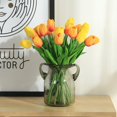 thumbnail image 2 of 20 flores de tulipán artificiales de tacto real, ramos de boda de tulipán falso, 2 of 5