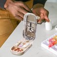 thumbnail image 1 of RKSTN pill organizer Portable Mini Cutter Organizer - Precision Cutting Compact Storage For Easy Medication Management, 1 of 5