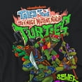 thumbnail image 2 of Tales of the Teenage Mutant Ninja Turtles Sewer Squad Women's Crop Top T-Shirt, Black, Large, 2 of 5