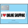 thumbnail image 4 of 10in x 3in I Love Online Shopping Magnet, 4 of 5