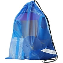 Sporti One-Shoulder Mesh Bag, Breathable Fabric, Zipper Pocket