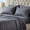 Grey-Four leaf clove, variant on Sleep Zone Luxury Embossed Full Bed Sheets Set for Kids, Four-Leaf Clover Pattern Sheet & Pillowcase Sets 4 Piece - Super Soft, Wrinkle Free, Fade Resistant, Deep Pocket 16" (White, Full)