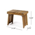 thumbnail image 5 of Foldable Wood Side Table - Slat Top For Sophisticated Look, 15.91”h X 22.09”w 13.35”d, Finish Style A Modern Aesthetic, Foldable, 13.35”d 15.91”h,, 5 of 6