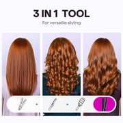 Wavytalk 1.25 inch Airflow Styler Curling Iron, 360° Cool Air Lock in Style for Lasting Curls, Dual voltage, Black