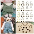 thumbnail image 4 of 4Sets Mini DIY Sewing Accessory Trousers Bags Accessories Metal Buckle Dolls Buckles Doll Belt Buttons BRONZE, 4 of 8