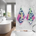 thumbnail image 6 of SKYSONIC Towels 2 Pack, Eye Camo Print for Bathroom Kitchen Travel 16×28 inch, Cotton Bath Towels Lightweight Quickdry for Bathroom Ktichen Travel SPA Gym, 6 of 7