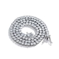 thumbnail image 4 of Celvieroot 1 Row 3MM 4MM Lab Simulated Diamond Iced Out Cubic Zirconia Chain Men's Hip-hop Tennis Choker Necklace Chain, 4 of 7