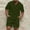 Army Green, variant on ZZwxWA Men's 2 Piece Waffle Outfits 1/4 Zipper Casual Short Sleeve Pullover Tshirt with Shorts Summer Tracksuit Sets Online Shopping