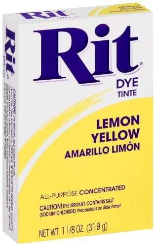 Rit All-Purpose Powder Dye, Lemon Yellow