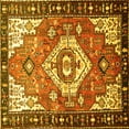 thumbnail image 1 of Ahgly Company Indoor Square Persian Yellow Traditional Area Rugs, 4' Square, 1 of 4